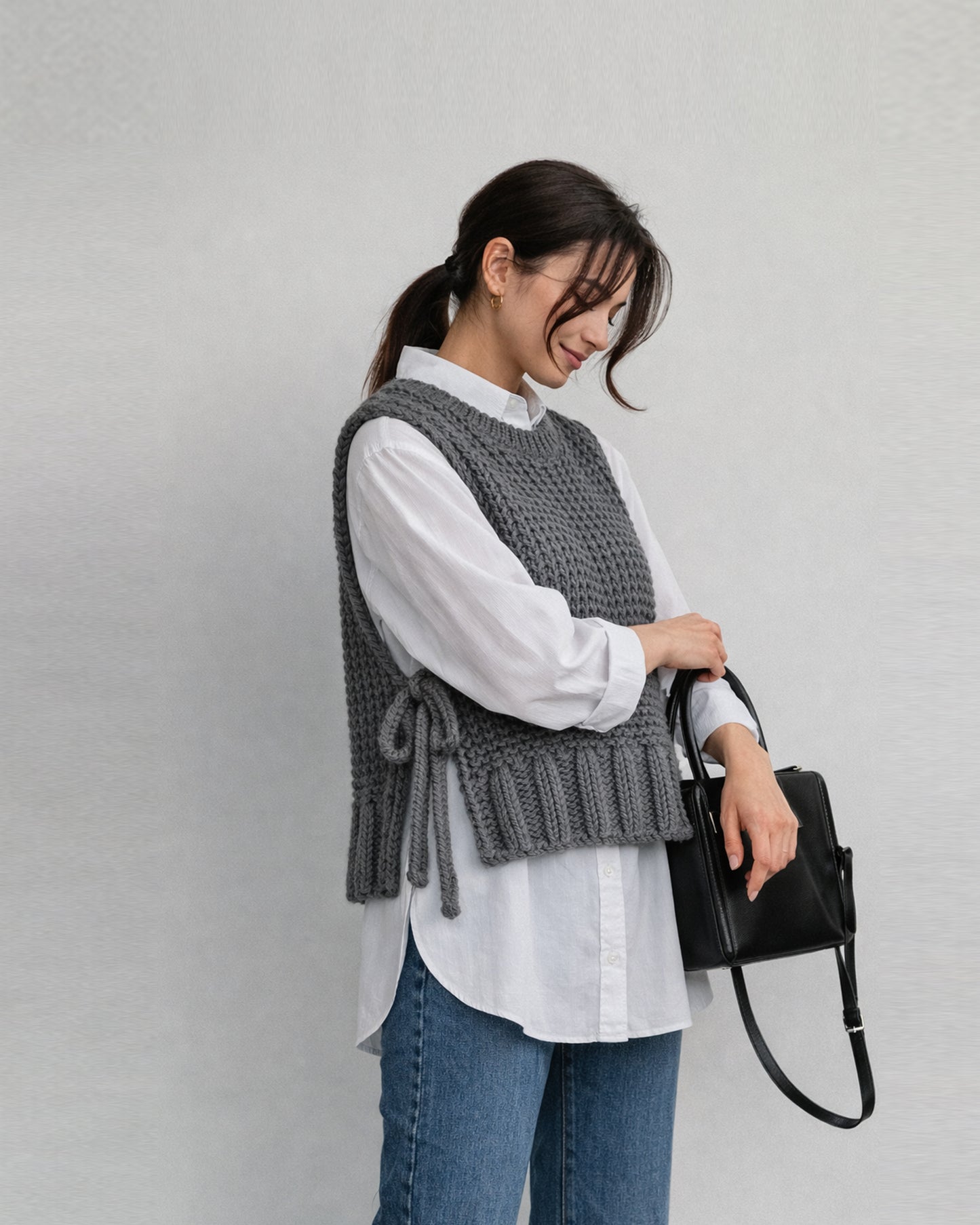 Grey Apron Sweater