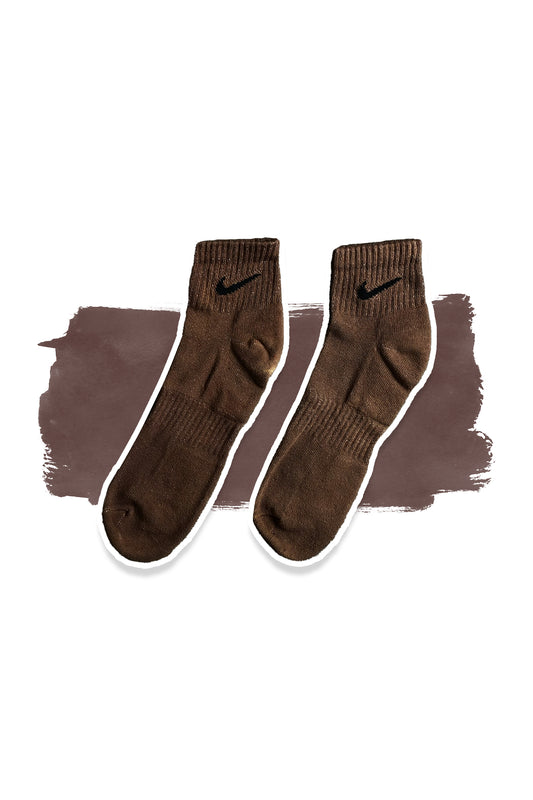 Mocha Solid Socks