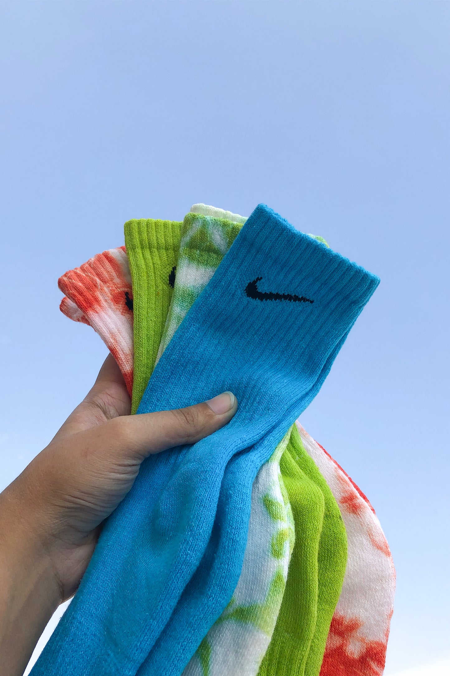 Sky Solid Socks