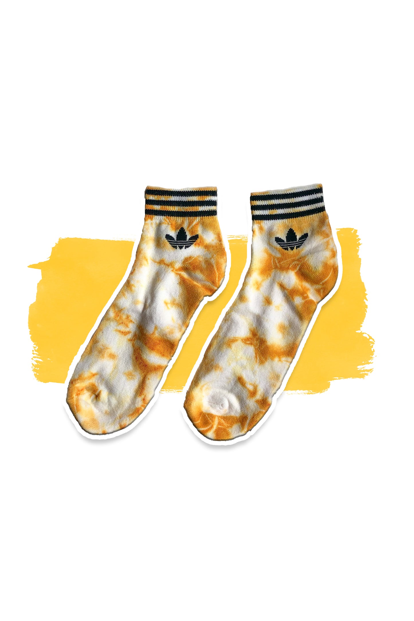 Yellow Tie Dye Socks