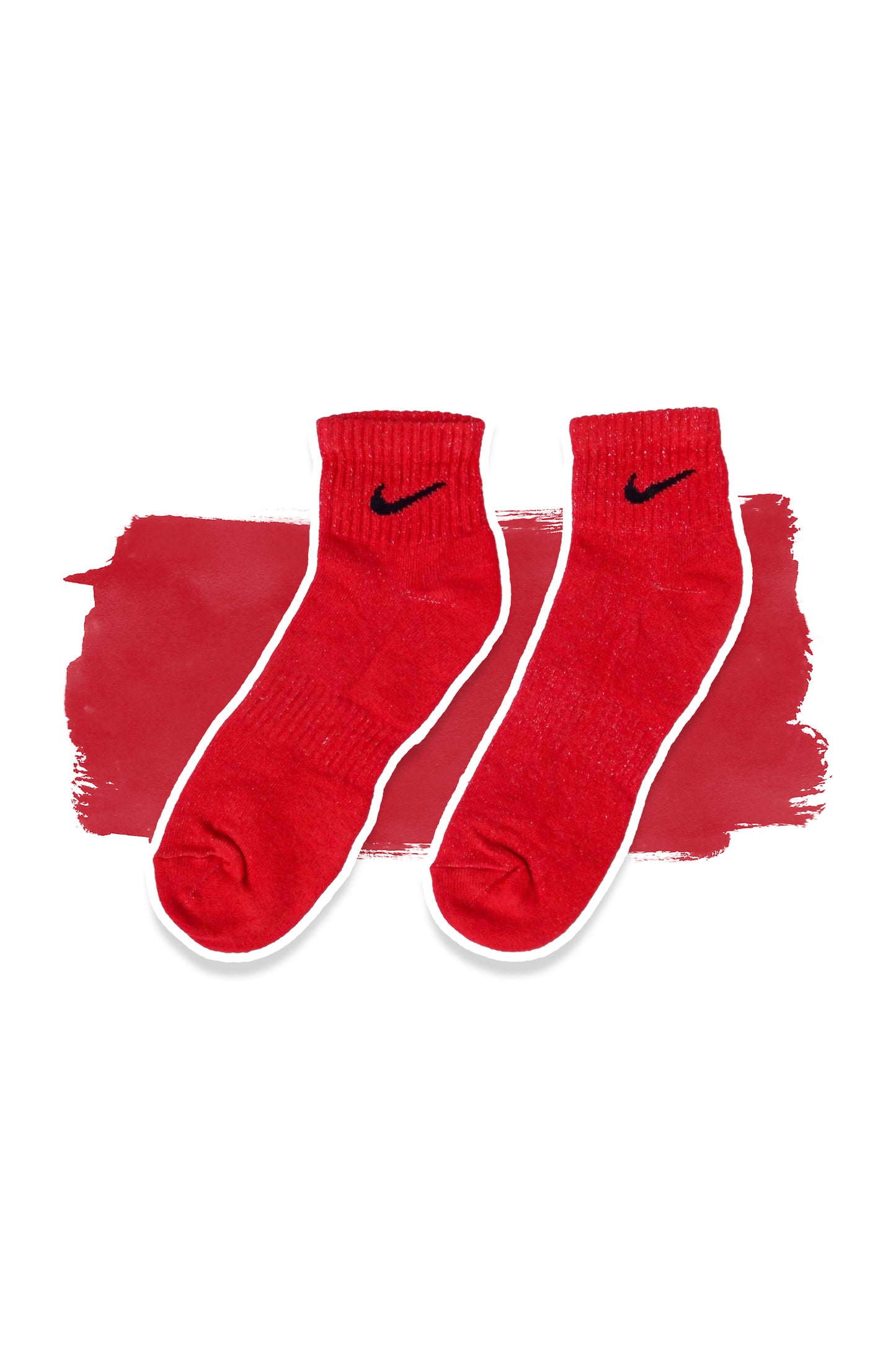 Red Solid Socks