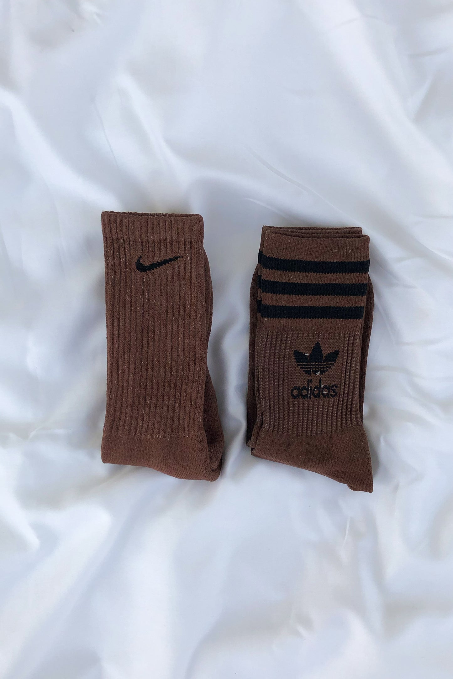 Mocha Solid Socks