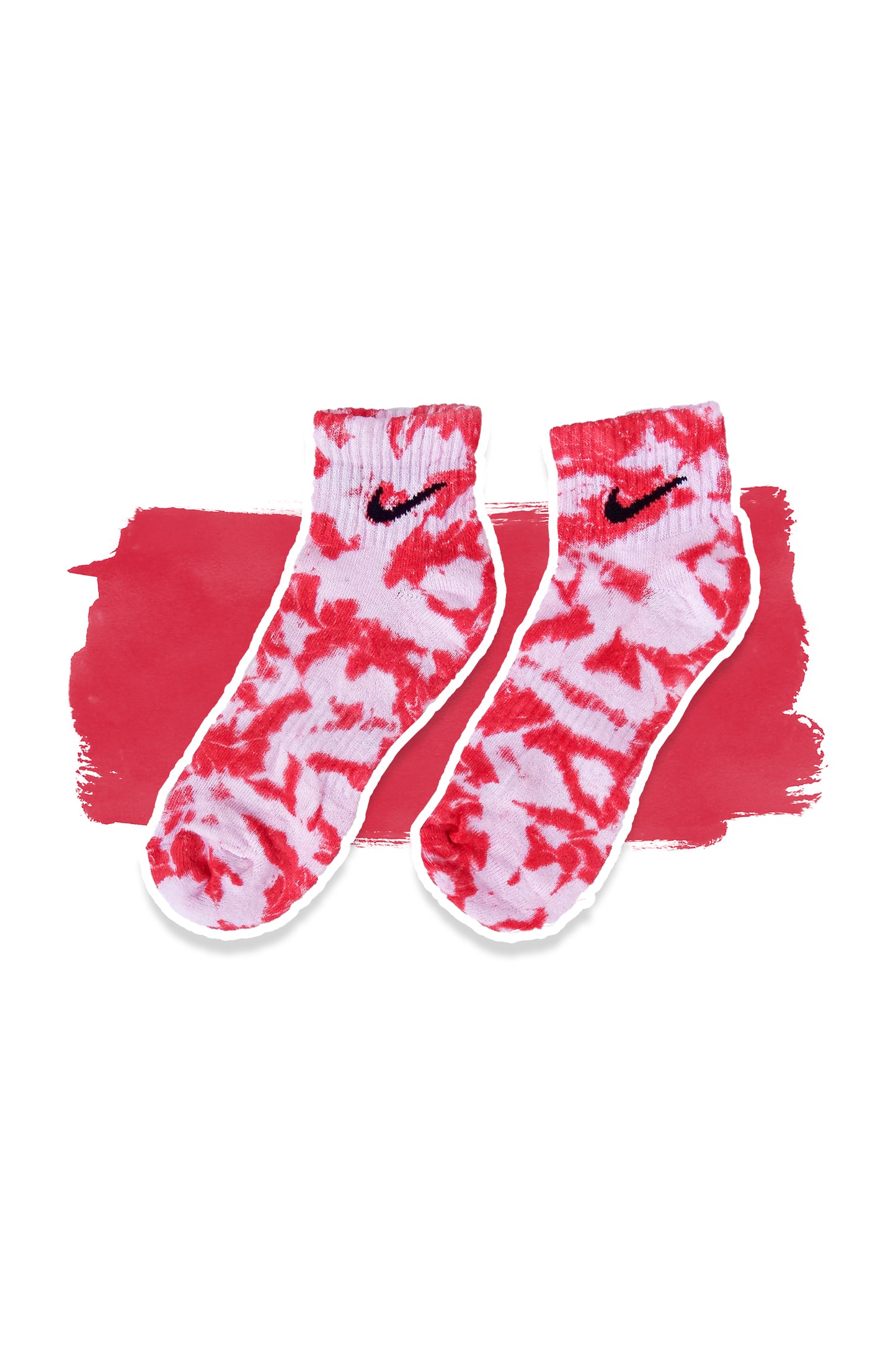 Red Tie Dye Socks