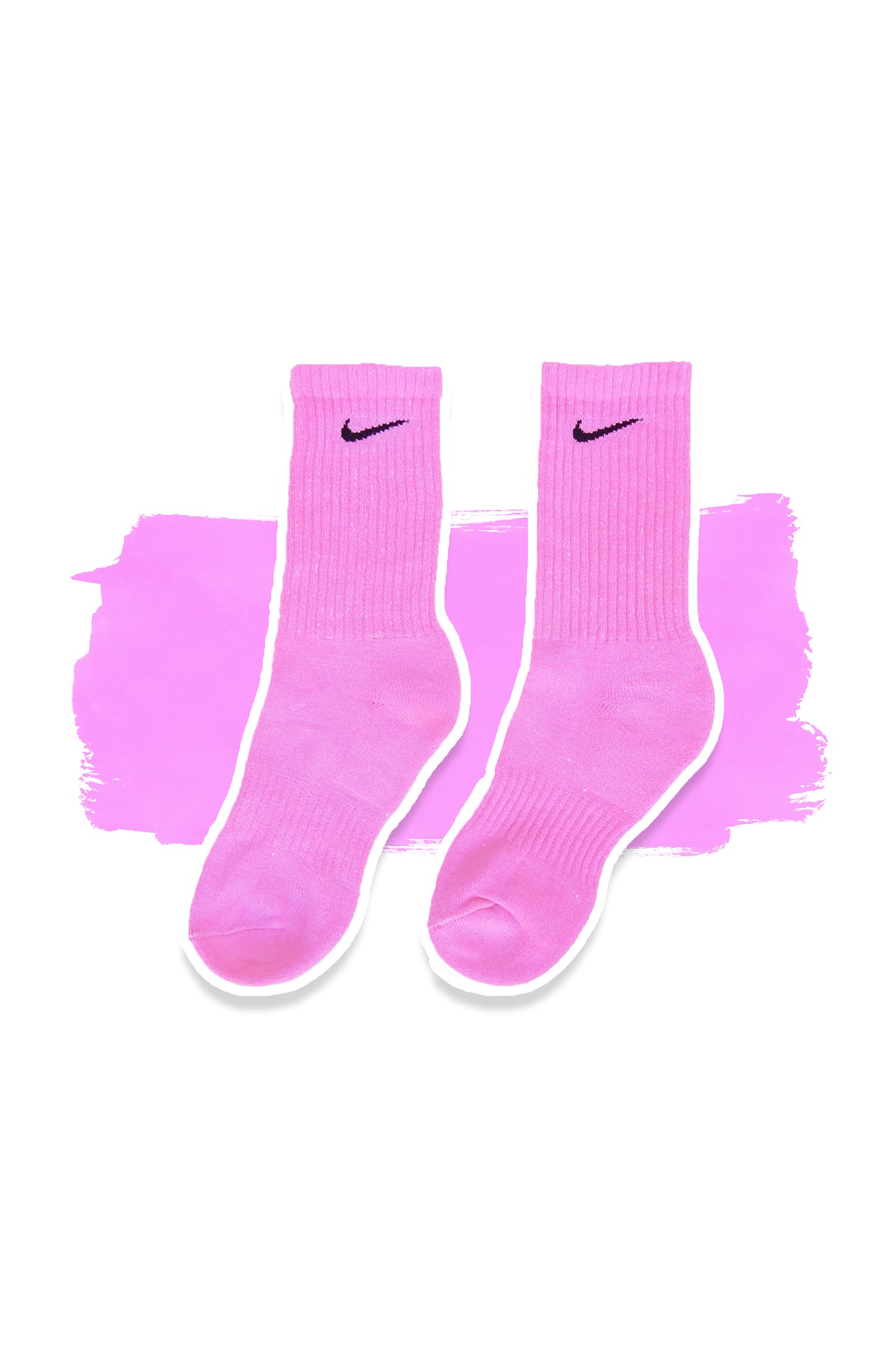 Bubblegum Pink Solid Socks