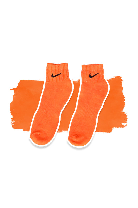 Citrus Orange Solid Socks